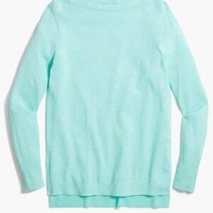 J.Crew Factory Cotton Boatneck Tunic Sweater, XS  NWT